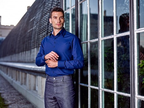 Košile na míru - modrá