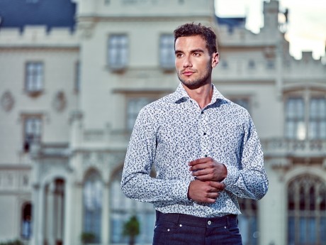 Pánská vzorovaná košile na míru