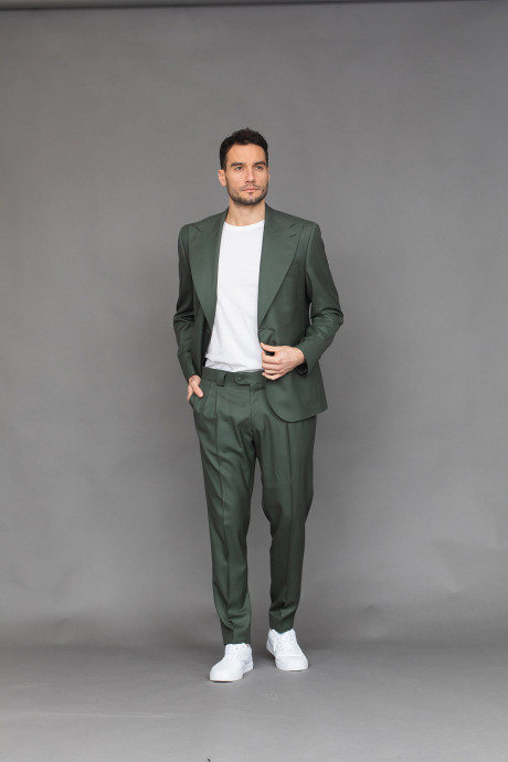 Pánská zelený oblek na míru